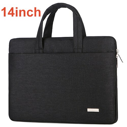 Torba na laptopa kobiety teczki mężczyźni torebki Notebook futerał do przenoszenia dla 11 13 14 15.6 cal komputer torba: black14
