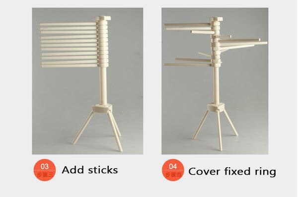 Torkställ för pasta för torktumlare för spagetti 44cm 11 hängare hopfällbara nudlar maskintillbehör raviolimaskin köksprylar verktyg
