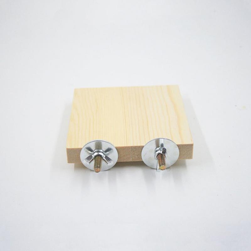 Parrot Stand Platform Wooden Square Bird Corner Shelf Small Animal Cage Stand Rack Platform Bird Cage Toys Pet Supplies