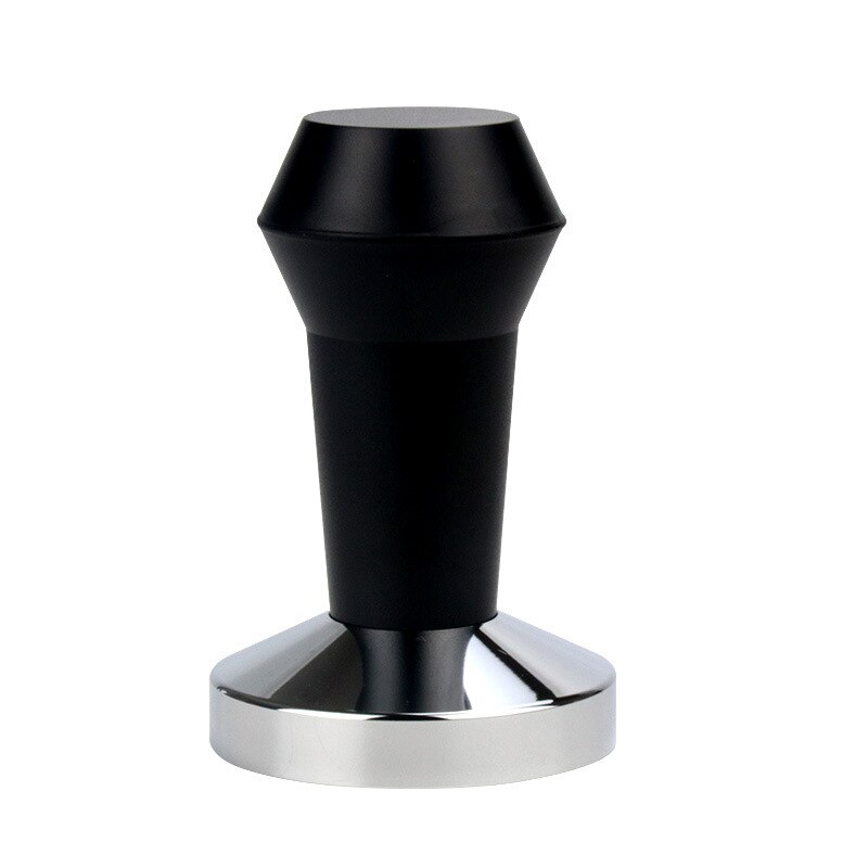 Food Grade 51/53/58mm Espresso Coffee Tamper Coffee Powder Hammer Press Flat Base Barista Accessories: Black / 53mm