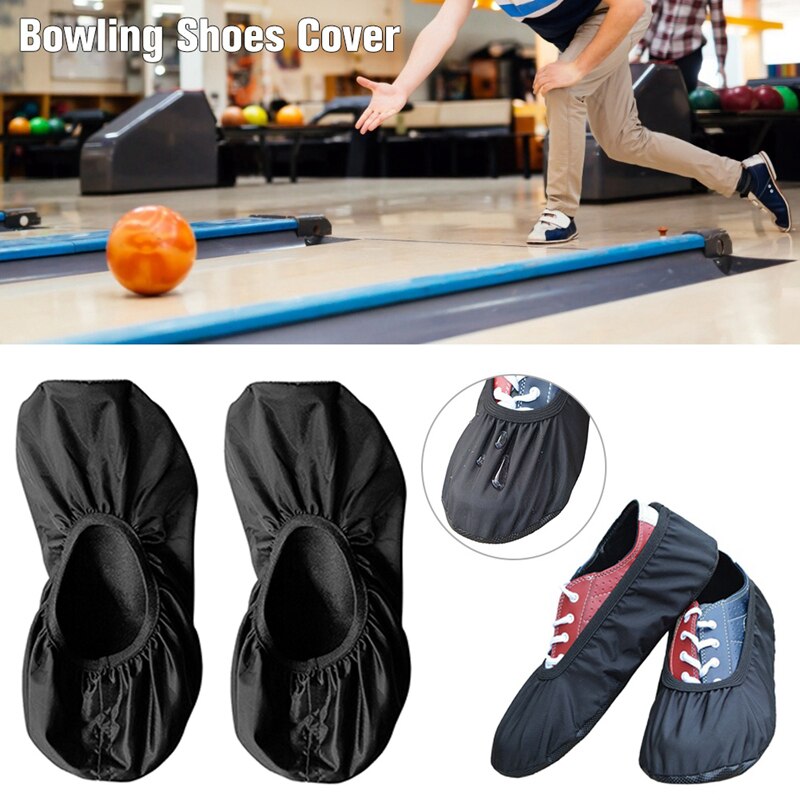 2 pares de fundas de zapatos de bolera Premium, para interior y exterior del Centro de bolos, hogar, oficina, caminar alrededor (M & L)