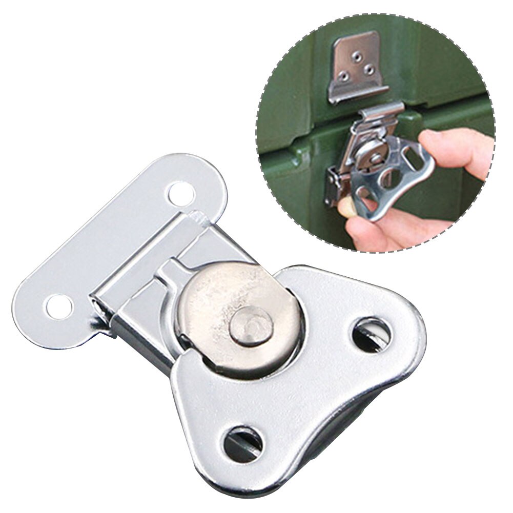 Loquet à torsion en fer boîte en bois, Mini emballage Durable maison avec étui de transport de gardien dessin de papillon chromage 4 pièces