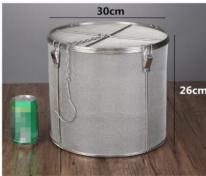 Stor 25*25cm 304 rostfri kryddpåse såssoppa smak kryddlåda te köttkorg gryta slaggseparering durkslag