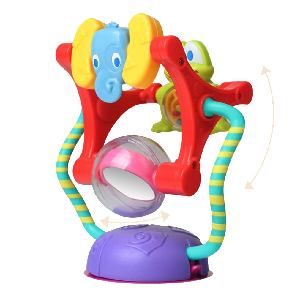 0-12 Maanden Baby Rammelaars Multi-touch Kleurrijke Draaiende Reuzenrad Rammelaars Met Suckers Voor Pasgeborenen Peuter Activiteit spelen Speelgoed