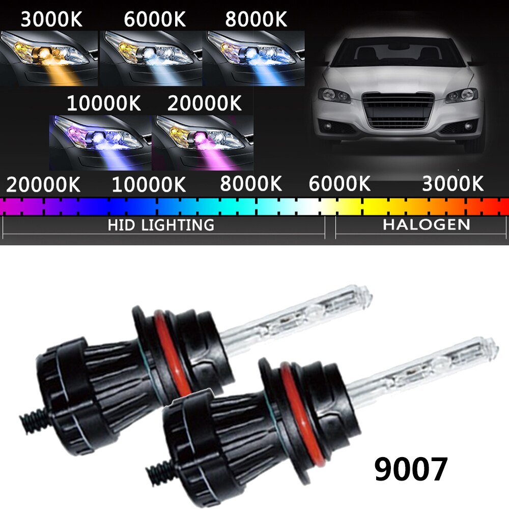 Xenon H4 35W Hi/Lo HID Xenon Headlight Bulb 55W HID H4 H13 9007 Bi-Xenon Xenons Headlamp H4 Xenon Light Bulbs 3000K 4300K 6000K