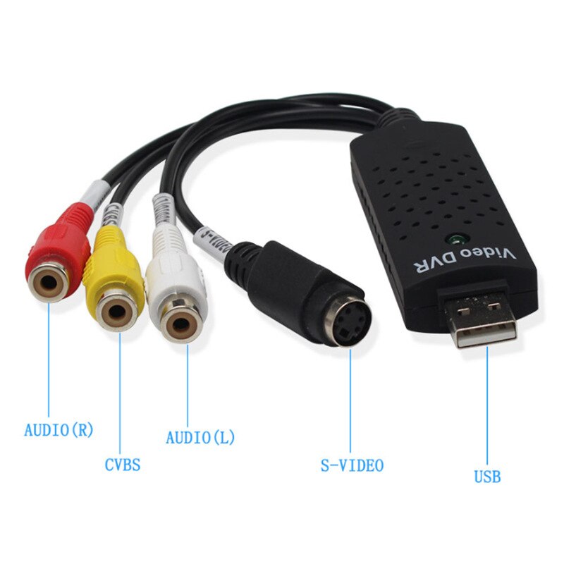 Usb 2.0 Naar Rca Hd Video Capture Card Audio Video Signaal Capturer Surveillance Video Capture Stick Capture Card Adapter