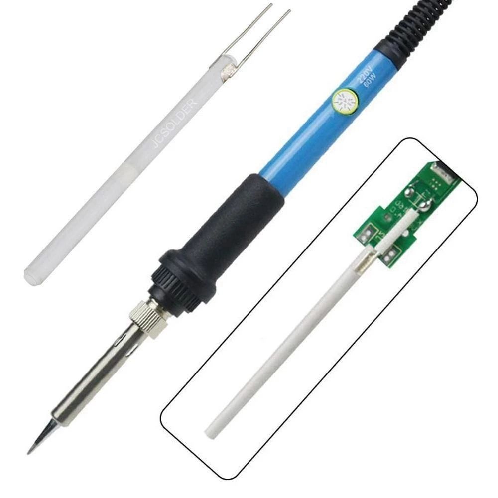 1pc justerbar temperatur elektrisk loddebolt varmeapparat 220v 80w 60w 100w keramisk internt varmeelement til 908 908s lodde