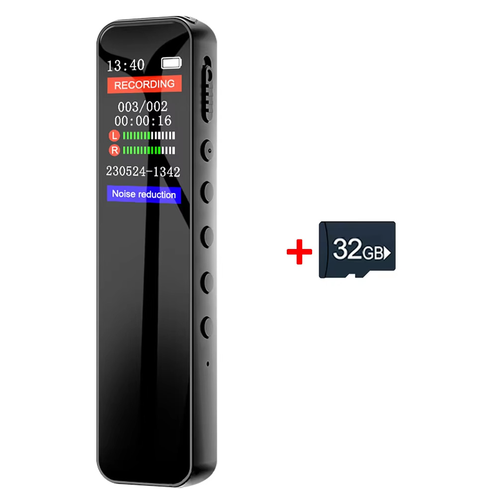 Digitaler Audio--Sprachaktivierter Rekorder WAV 1536 kbps Typ-C-Langzeitaufzeichnung Ein-Geschmack zum Aufnehmen des Diktiergeräts: WEISS