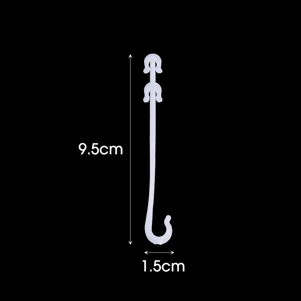 100/1Pcs Plant Tomato Support J Shaped Hooks Reusable Vegetable Plants Trellis Vines Fixed Buckle Hooks For Gardening Supplies: XL / Beige