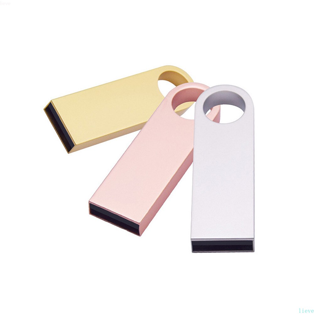 Metal Memoria Usb Flash Drive 32GB Pendrive 64/1288GB Waterproof Pen Drive 8/16GB Flash Usb 2.0Cle USB Stick Key USB Flash Drive