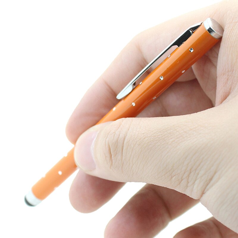 2x rhinestone capacitive touch microfiber stylus pen touch for pad phone