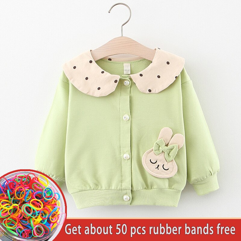 Baby Meisje Cartoon Konijn Katoenen Trui Winter Lente Lange Mouwen Leuke Vest Kinderkleding Uitloper Voor Meisjes: 2001071green / 12m