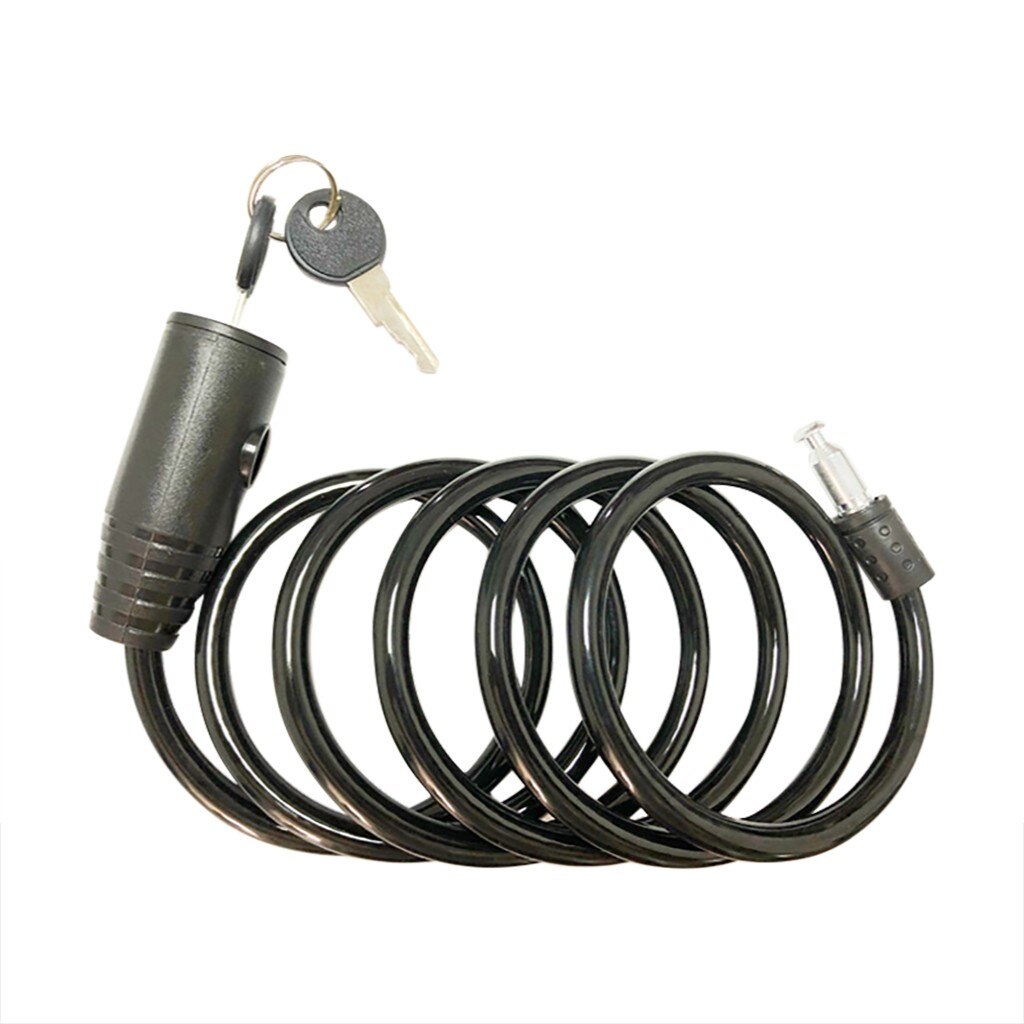 Seguridad de ciclismo Cable clave combinación Hamlet bicicleta de la bici de bloqueo de seguridad equipo de bicicleta MTB Anti-robo de cerradura de cadena: Default Title