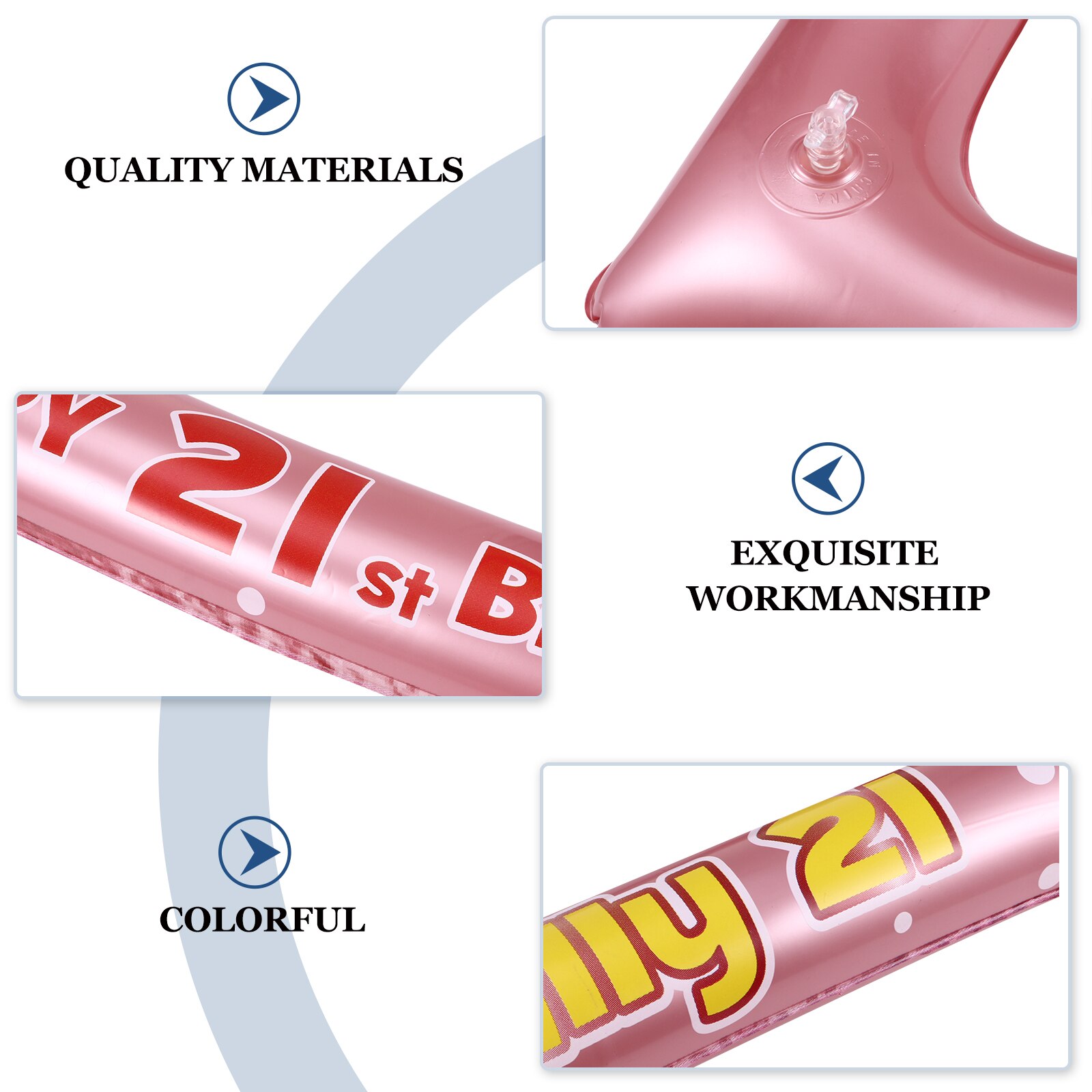 1 Pc Geburtstag aufblasbar Foto Rahmen PVC Party Foto Requisiten liefern Pro das Alter 18