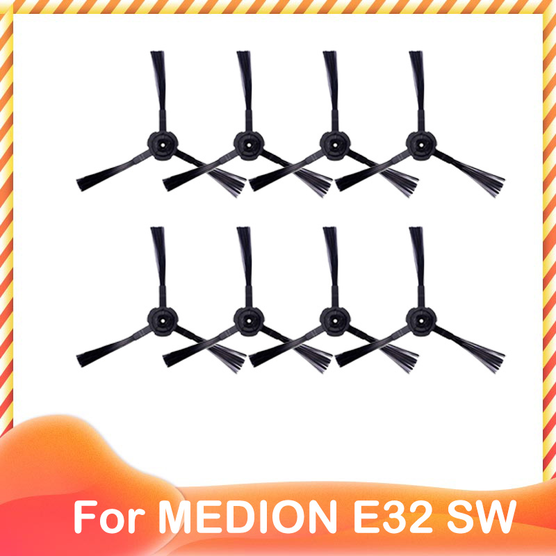 Replacement For MEDION ‎E32 SW Robot Vacuum Cleaner Accessories Spare Side Brush HEPA Filter Mop Cloth Wipe Rag: Chocolate