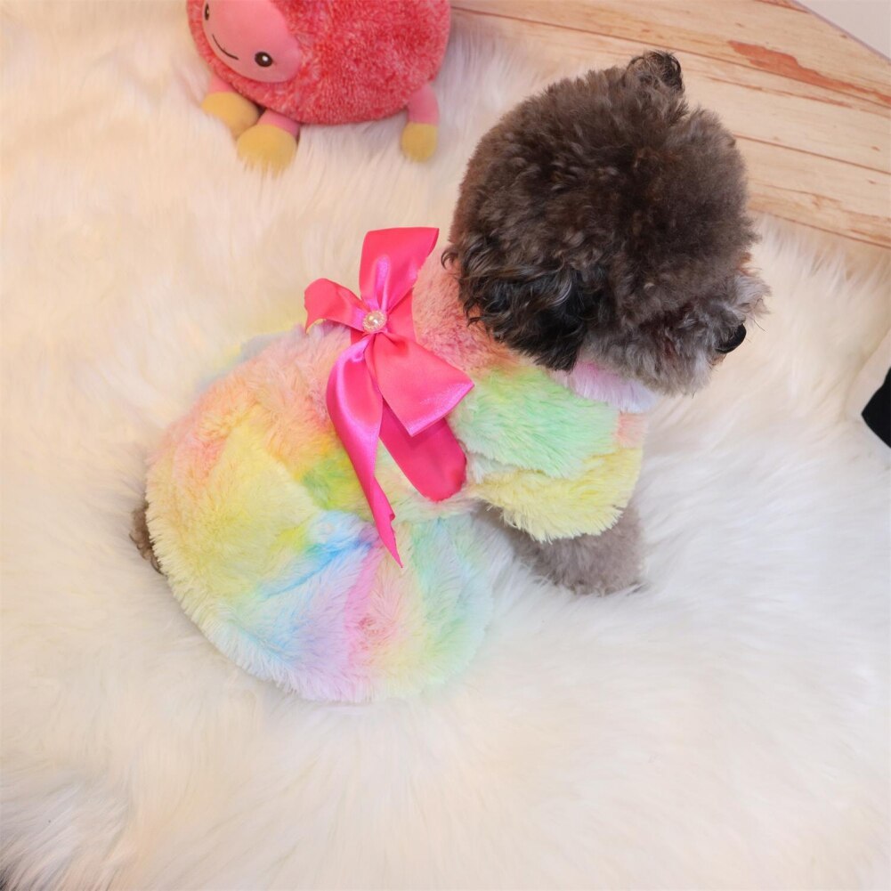 Winter Warme Hond Jurken Animal Kat Tutu Wedding Party Prinses Rok Kleding Voor Chihuahua Pug Huisdieren Hond Kleding