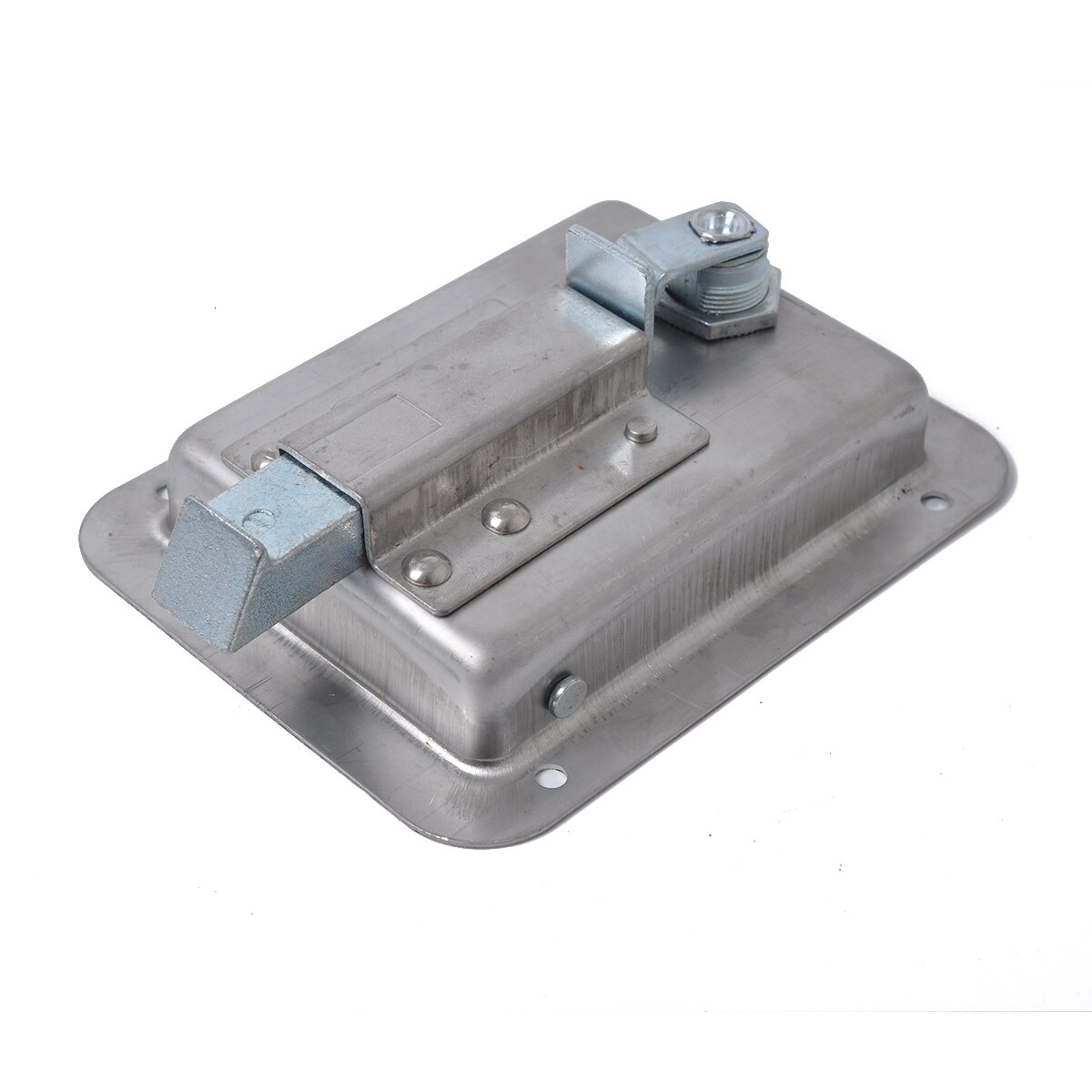 Stainless Steel Paddle Latch 140MMx108MM with 2 Keys for Tool Box Lock Trailer Caravan Truck Stainless Steel Tear Latch