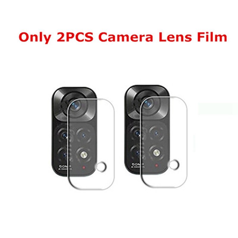 Protecteur d&#39;écran pour Xiaomi Redmi Note 11 Pro, en verre trempé 4 en 1, Film de protection d&#39;objectif d&#39;appareil photo: 2PCS Lens Film / Redmi Note 11S