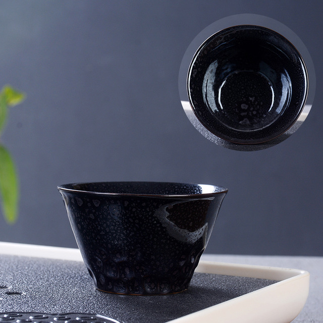 Taza de té verde puer, taza de té de cerámica con cambio de horno, taza de té para el hogar, oficina, accesorios de decoración del hogar: B