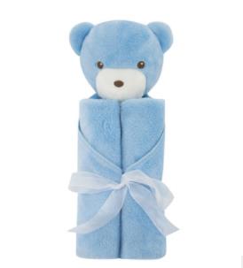 Baby Deken Leuke Konijn Deken Zachte Warme Wol Inbakeren Leuke Absorberende Kinderen Badhanddoek Enkele laag: Sky Blue