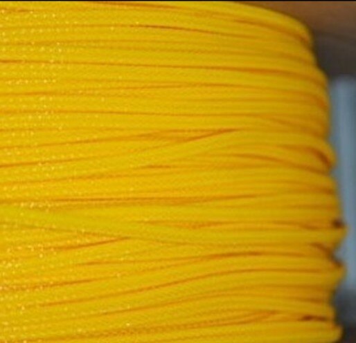 5M 3MM 16AWG 18AWG Cable Protection Sleeve Shielding Sheathing Auto Wire Harnessing Black Nylon Braided Cable Sleeving: Yellow
