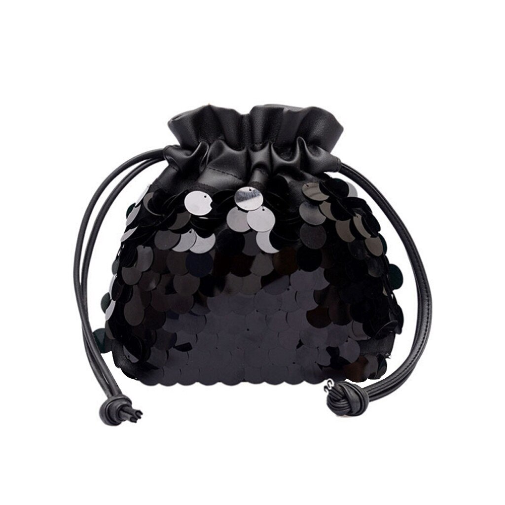 Kobiety torba cekiny kolorowe księżniczka Bling torba kurierska na ramię typu crossbody taschen kobiety bolsa masculina worek femme kobieta torba 2019: czarny