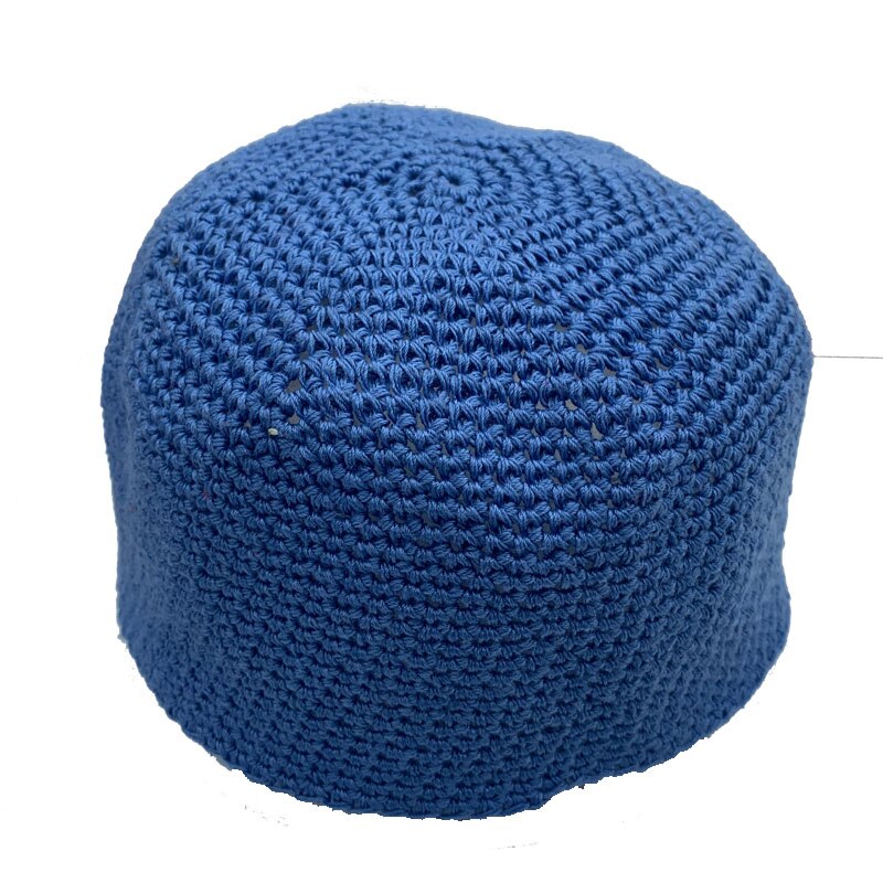 Chapeaux de prière musulmans en maille pour hommes, casquette indienne, casquettes turques arabes, couvre-chef musulman arabe pour Ramadan, chapeau kippa pour hommes: 3