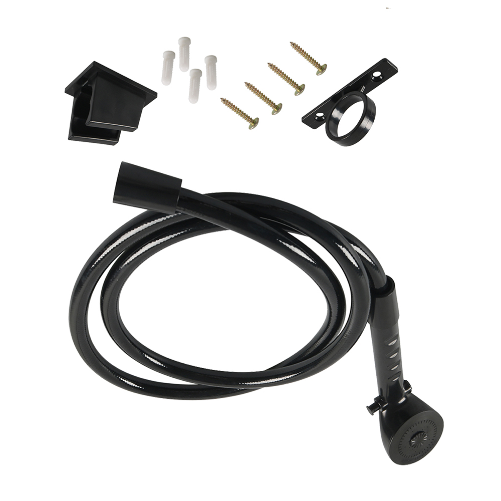 RV Doucheset Camper Douchekop Waterbesparende 1,5 m Slang Universele Handheld voor Boot Camper Reizen Trailer Caravan Marine: Black