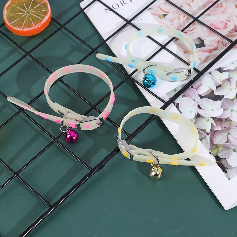 Lichtgevende hondenhalsband met bellen, lichtgevende kattenhalsband, lichtgevende hondenhalsband