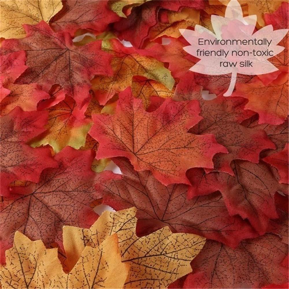 Simulated Leaves Artificial Plants Decoration Party Art Leaf Simulation Maple Leaf Home Autumn Craft Vivid Wedding