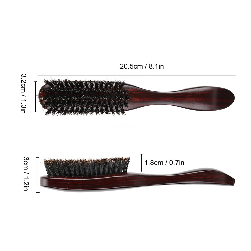 Cepillo de afeitar con mango largo, cepillo para Barba, cepillo para alisar el cabello, cepillo para limpiar el bigote, herramienta de peinado, cepillo para afeitar