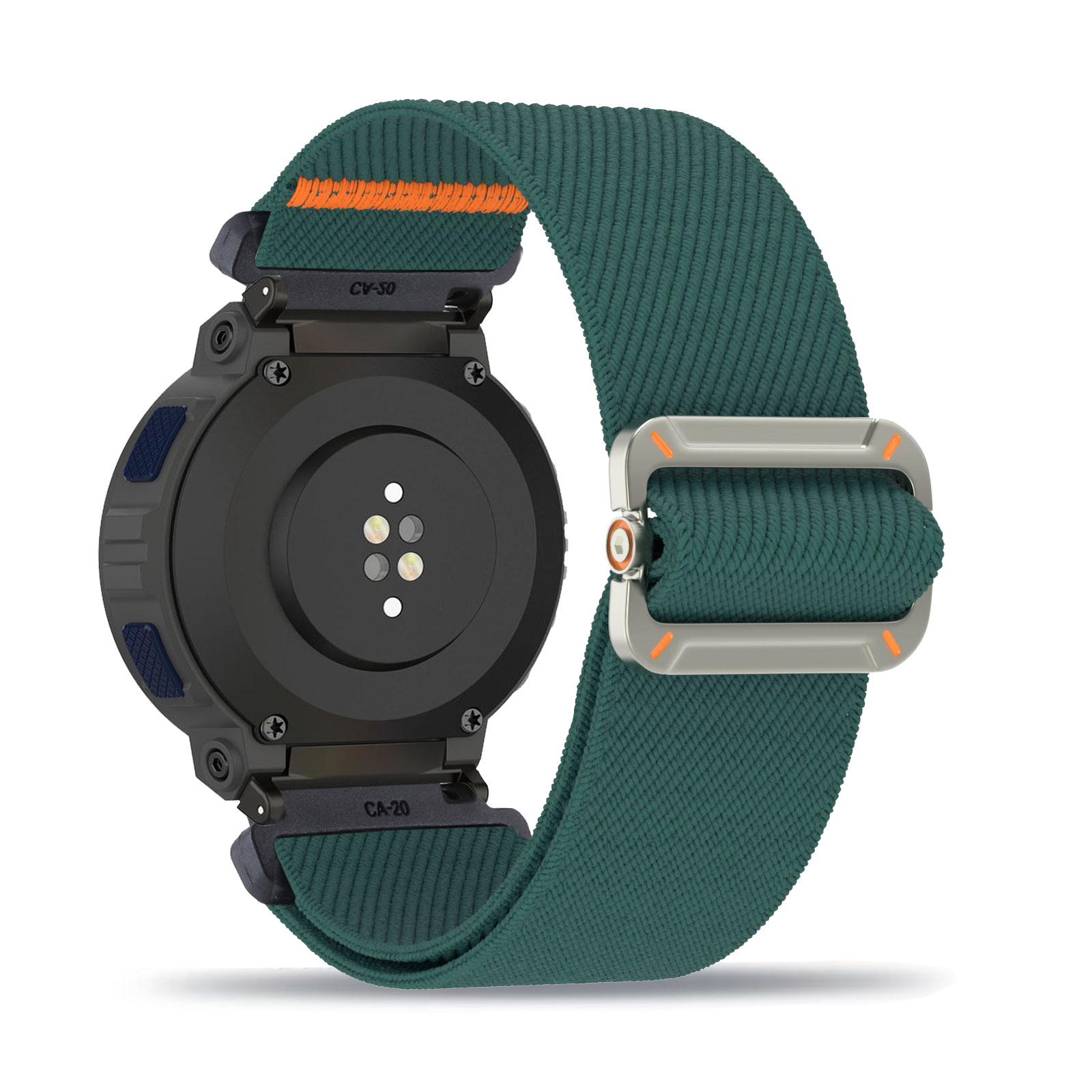 Stretchy Band for Amazfit Active Edge Band Men Women, Soft Nylon Elastic Braided Strap: green