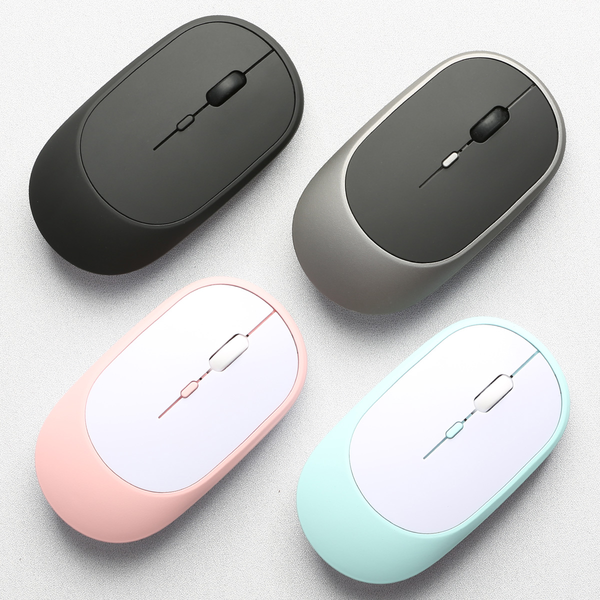 Souris de jeu sans fil graphite Gh, Bluetooth, ultra-faible consommation d'énergie, modes touristes, compatible avec PC, Mac, growLapmedicats, muet
