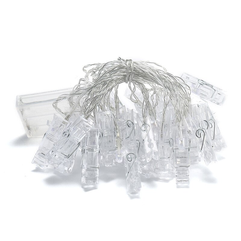 1.5m 3m ledet krans lyssnor julekrans til fotoklipp lyssnor kjede batteridrevet kobbertråd fe lys