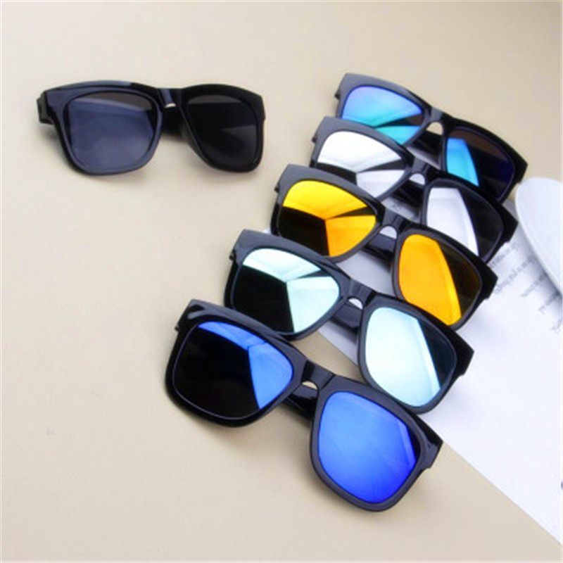 Børn solbriller firkantede børn solbriller dreng pige firkantede beskyttelsesbriller baby rejsebriller 6 farver valgfri uv400