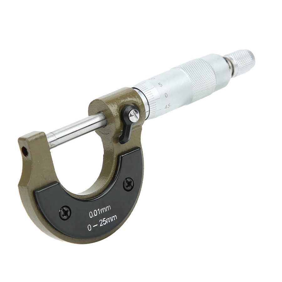Micrometer Outside External Metric Measuring Instrument Machinist Measuring Tools 0-25mm 0.01mm For Mechanist Caliper