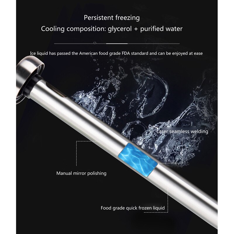 Confezione da 2 bastoncini per refrigeratore di birra, asta di raffreddamento per birra in acciaio inossidabile con apribottiglie per Bar, Pub, casa, ristorante