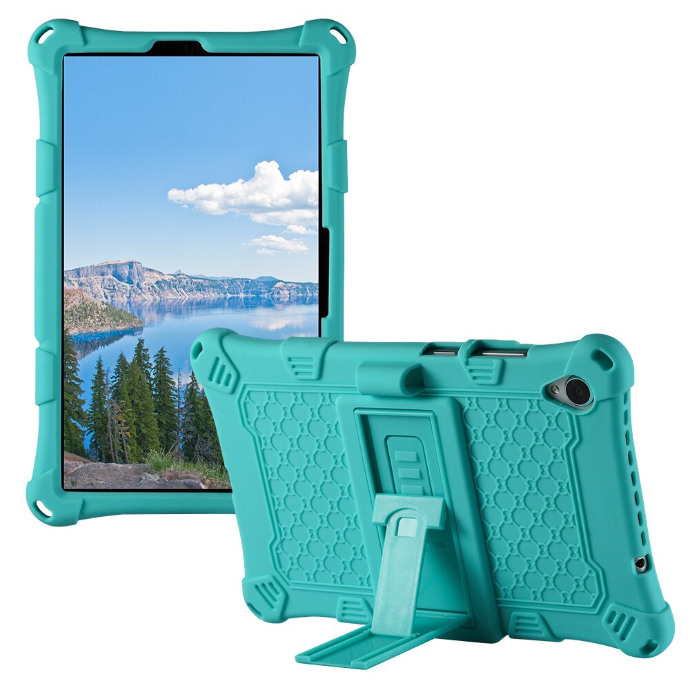 Pokrowiec na Lenovo Tab M8 TB-8505F TB-8705X miękki silikonowy pokrowiec na Tablet z podstawką do tabletu lenovo m8 M 8: Light Green