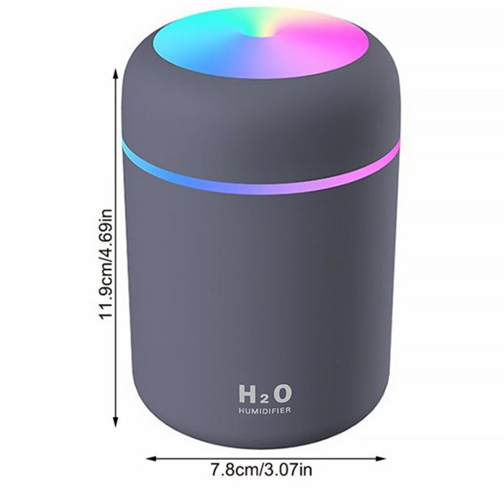 Mini Humidifier Bedroom Office Living Room Portable Low Noise Diffuser Atmosphere Light Mist Sprayer Humidifier