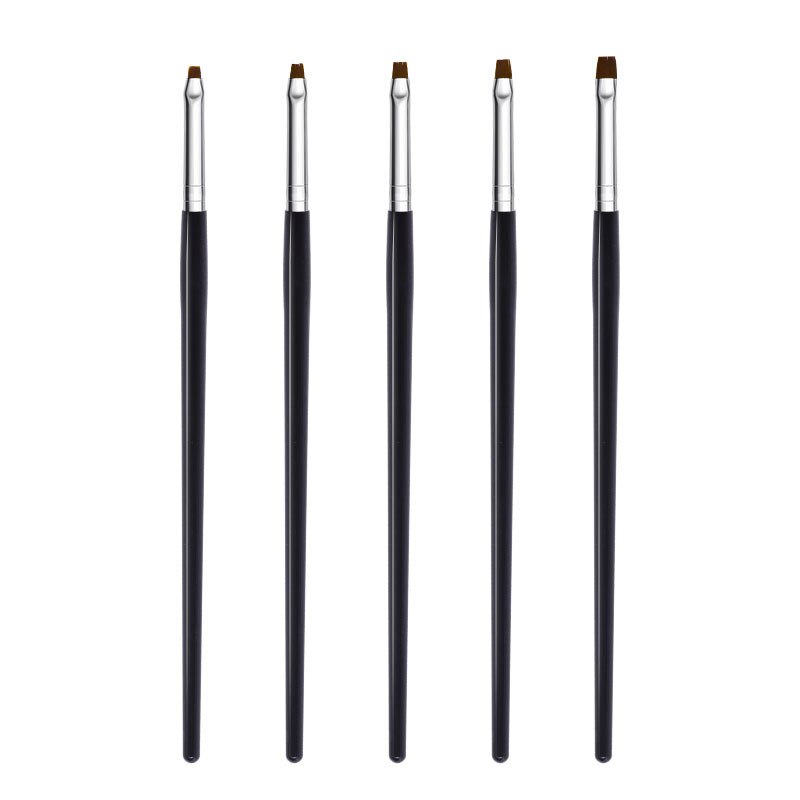 Navolution-pincel de uñas para manicura, brocha de Gel para Nail Art, brocha de Gel para esculpir en polvo líquido acrílico, 15 unids/set por juego: PEN-14