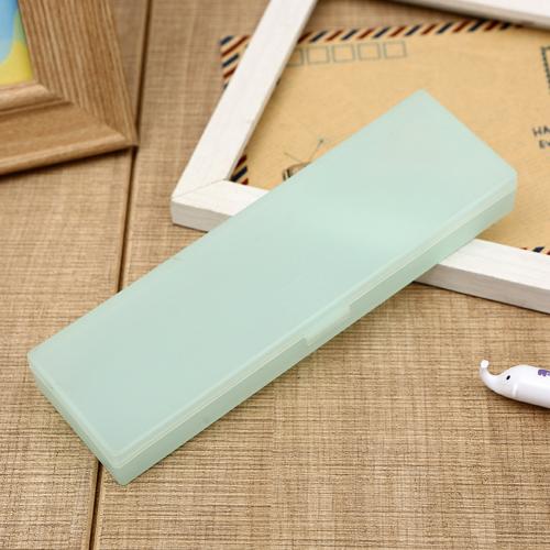 Etui Transparant Frosted Niet-giftig Pp Plastic Pen Box School Briefpapier Multifunctionele Eenvoudige Stijl: Green S
