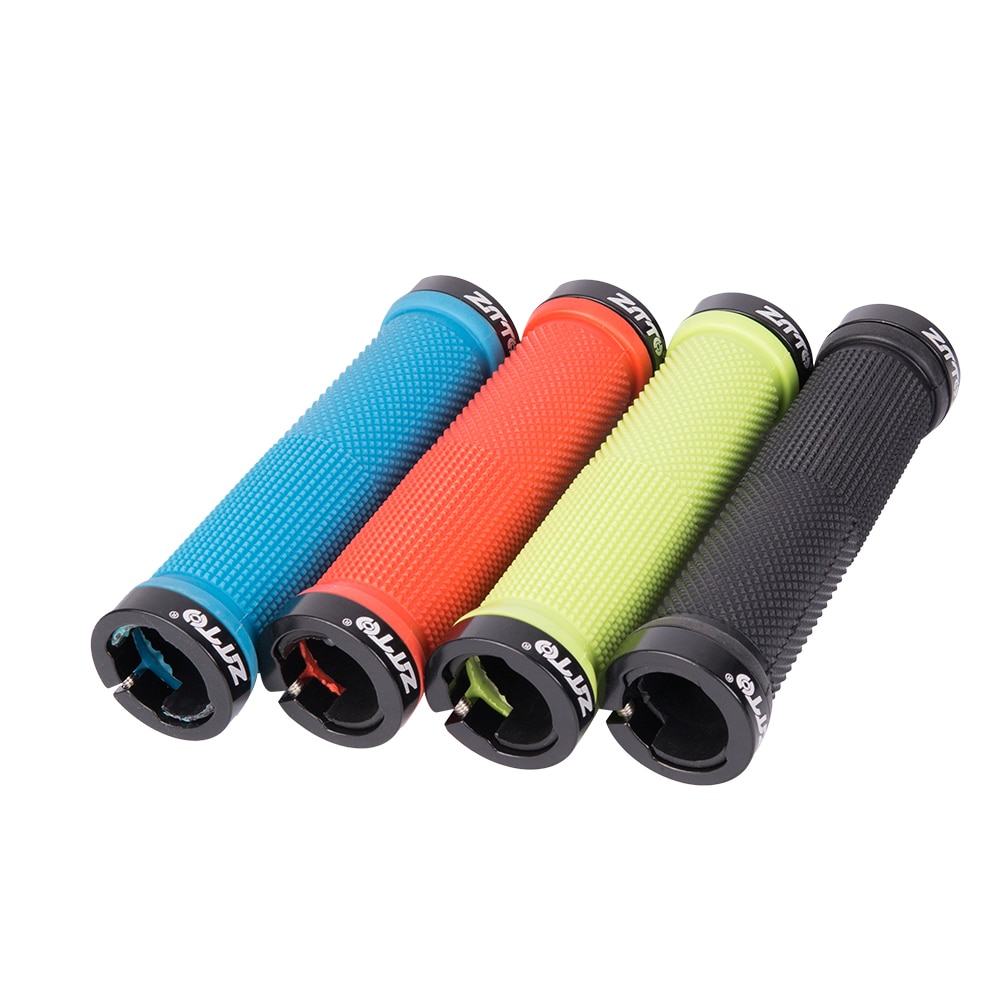ZTTO 1Pair Cycling Lockable Handle Grip Anti Slip Grips For MTB Folding Bike Handlebar Bicycle Parts AG-16 Alloy + Rubber