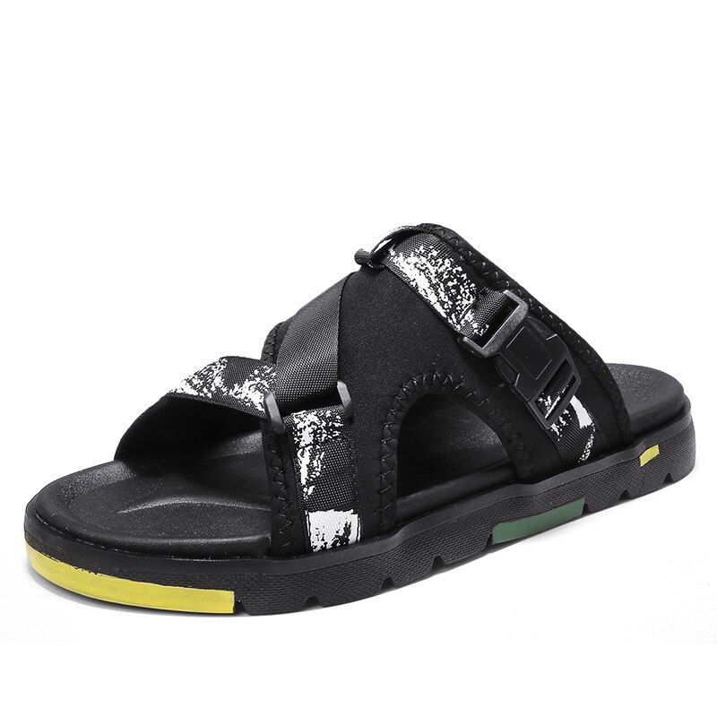 Sandel homme arbejde ete mand sandaler-mænd sandaler sandaler playa slide gummi strand erkek sandalet sandal uomo heren udendørs til: Sort / 39