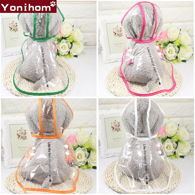 Regen Jas Voor Honden Jassen Regen Transparante Hond Regenjassen Jumpsuit Waterdichte Regenjas Voor Honden Huisdieren Kleding Waterdicht XS-XXL