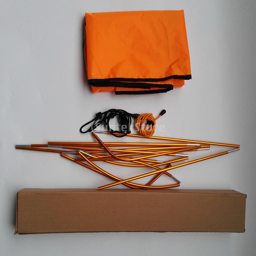 Universal Single Kayak Canoe Sun Shade Awning Canopy - Orange