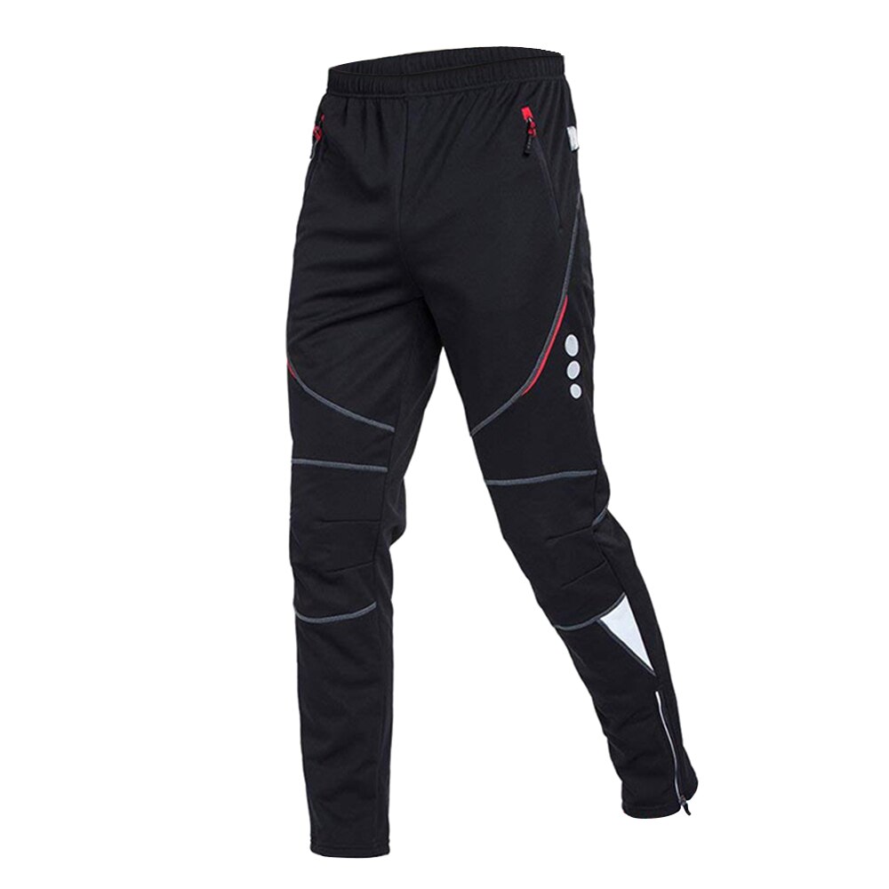 Heren fietsbroek sportbroek winddicht thermisch fleece winter fietsbroek ademend fietsen sportbroek broek