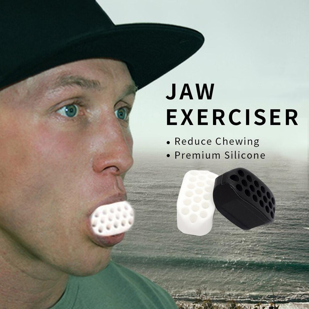 2 uds. Jawline ejercitador pelota de ejercicio doble barbilla reductor ed Jawline cuello cara masajeador tonificante