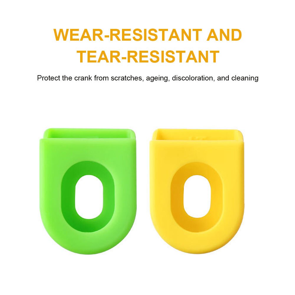 2Pcs Siliconen Fiets Crank Arm Protector Cover Weg Mountainbike Universele Crankstel Beschermende Caps Mtb Fietsen Accessoires
