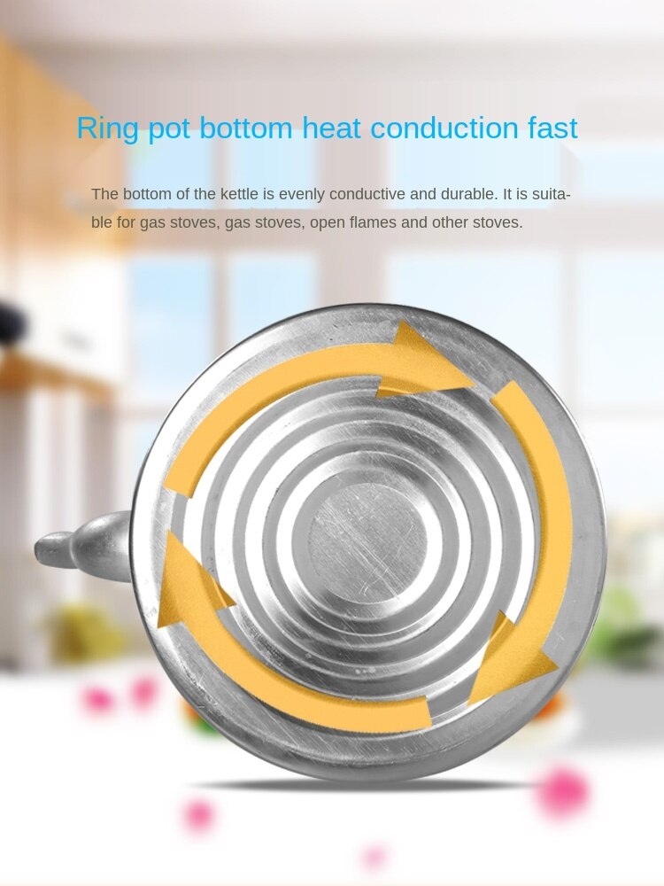 Old-Fashioned Extra Thick Traditional Aluminum Kettle Aluminum Kettle Large Capacity 10 Liters for Home Use and Restaurants