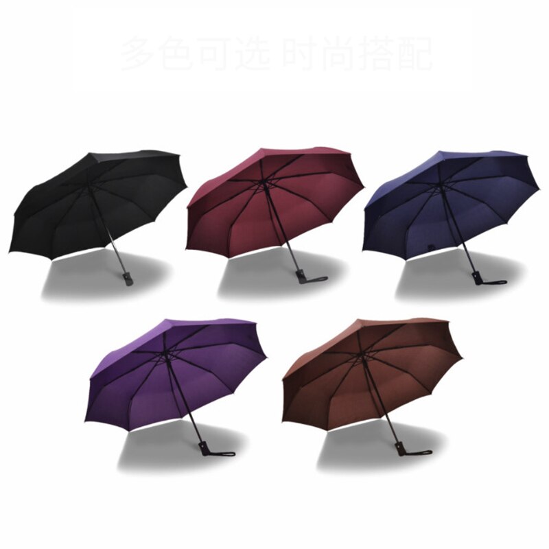 Mannen Vrouwen Mode 3 Opvouwbare Paraplu Parasol Non-automatische Paraplu Zonnige en Regenachtige Paraplu Alle In 1 Paraplu